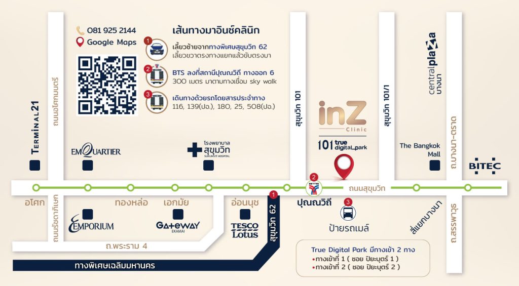 แผนที่ inZ Clinic